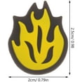 thumbnail image 3 of Yazoeia 6pcs Tennis Racket Vibration Dampener Racket String Shock Absorber Fire Shaped Silicone Racquet Shock Absorbers CJC912-133738, 3 of 9