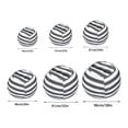 thumbnail image 2 of Stuffed Animal Storage Bean Bag Chair Cover with Zipper, Cotton Canvas Stuffable Beanbag for Plush Toys and Soft Textiles, Heavy Duty Floor Seat for Home, 2 of 6