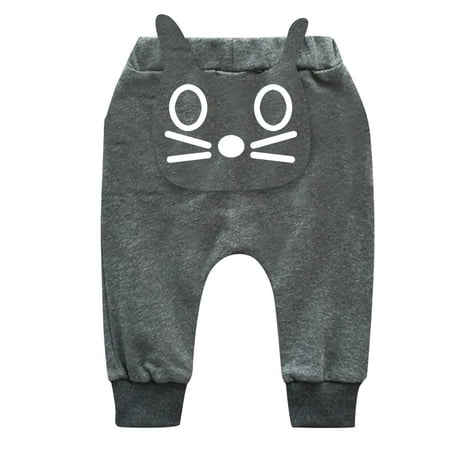 

Kids Boys Clothes Children s Fashion Cute Cartoon Cat Print Long Pants Baby Boys Girls Cotton Bottoms Jogging Harem Trousers Winter Warm Elastic Waist Drawstring Sweatpants Jogger Pants