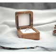 thumbnail image 3 of Caja De Madera Nogal Para Un Anillos De Boda O Compromiso CAFE BLANCO, 3 of 5