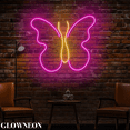 thumbnail image 3 of Glowneon Butterfly Neon Wall Art, Butterfly Led Light Home Wall Decor, 3 of 5