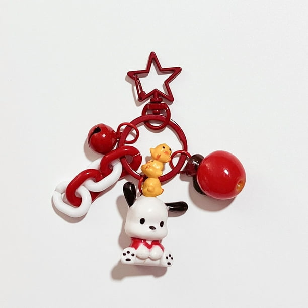 Sanrio Pochacco-Llavero colgante Y2k para niños, llavero de dibujos animados de Anime, cadena de coche, bolsa de teléfono móvil, joyería colgante, regalos