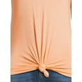 thumbnail image 2 of No Boundaries Juniors’ Tie Front T-Shirt, Sizes XS-XXXL, 2 of 5
