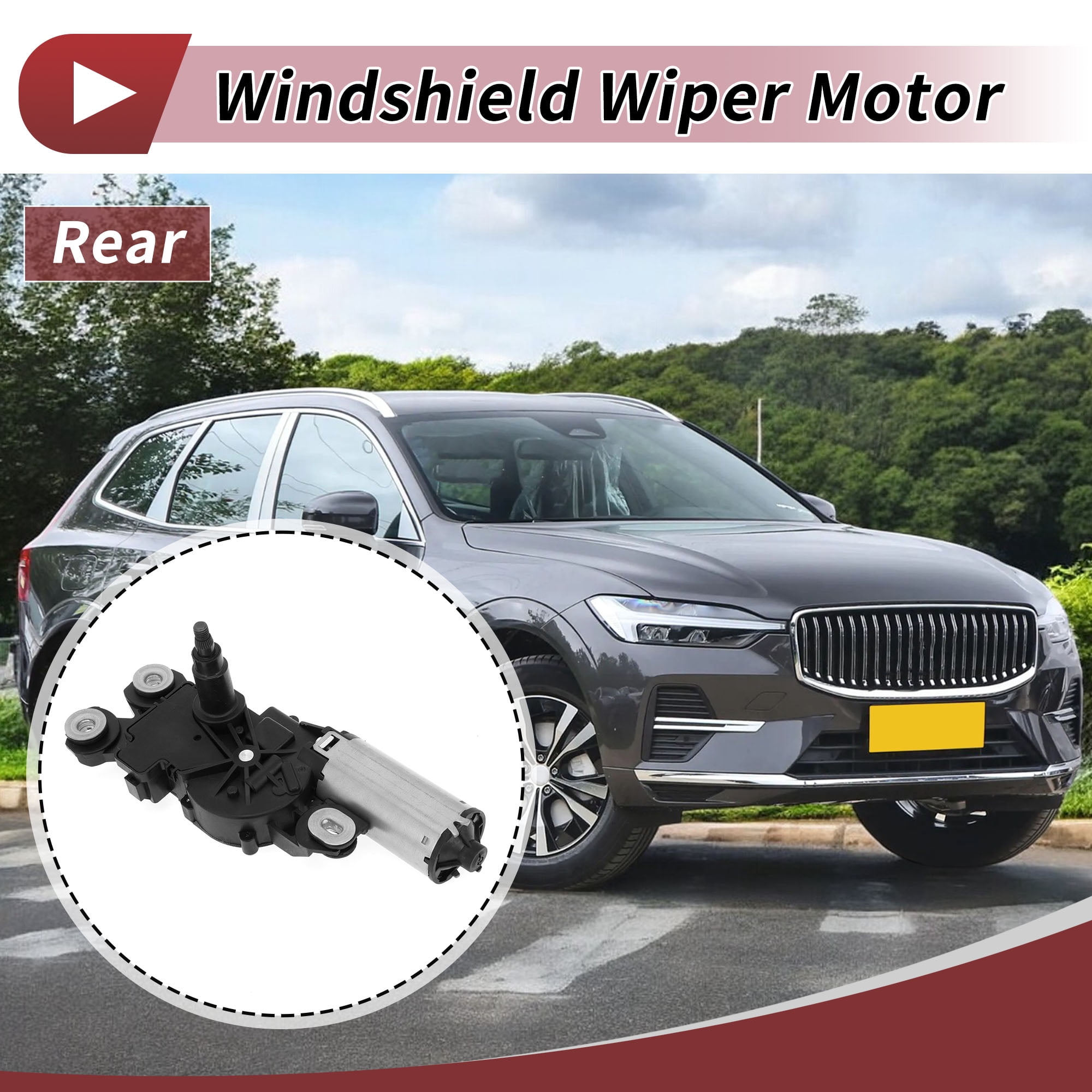 Unique Bargains Windshield Wiper Motor for Volvo V70 2008-2010 and XC60 2010-2016