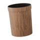 thumbnail image 1 of Cubo de basura para baño, redondo, imitación madera, con forma de veta. L sin tapa, 1 of 9