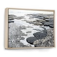 thumbnail image 2 of Designart "An Abstracted Gray Landscape" Coastal Coral Under Water Floater Framed Wall Decor, 2 of 5