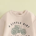 thumbnail image 6 of TOWED22 Toddler Baby Boy Fall Clothes Contrast Color Sweatshirt Pants Sets Infant Winter Outfits Size:6-12 M,Color:Green, 6 of 6