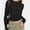 Black, variant on Womens Crew Neck Basic Long Sleeve T Shirt Slim Fit Tees Fall Going Out Crop Tops Cute Tight Shirts