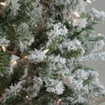 thumbnail image 3 of Northlight 6' Prelit Artificial Christmas Tree Flocked Balsam Pine - Clear Lights, 3 of 4
