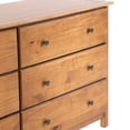 thumbnail image 4 of Grain Wood Furniture Shaker 6-Drawer Dresser, Solid Wood with a Walnut Finish, 4 of 6