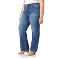 thumbnail image 3 of WallFlower Women's Luscious Curvy Bootcut Mid-Rise Bling Insta Stretch Juniors Jeans (Standard and Plus), 3 of 5