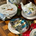 thumbnail image 6 of STP Goods Winter Forest Bone China Dessert Plate Set of 2 in Gift Box 7.5" (19 cm) Vintage Plates Appetizer Plates Salad Plates Christmas Collection, 6 of 12