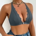 thumbnail image 3 of Product Classification Tube TopsProduct Title Lace Bralette Front Closure Wireless Backless Knit for Everyday Casual Wear, 3 of 7
