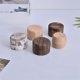 thumbnail image 1 of Caja de madera maciza redonda simple para anillos, colección de dientes deciduos para niños, caja de madera para guardar aretes, collares y joyas, 1 of 5