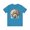 Aqua, variant on Fan shirt, Shirt with Fan, Tee Shirt with Gold Blower