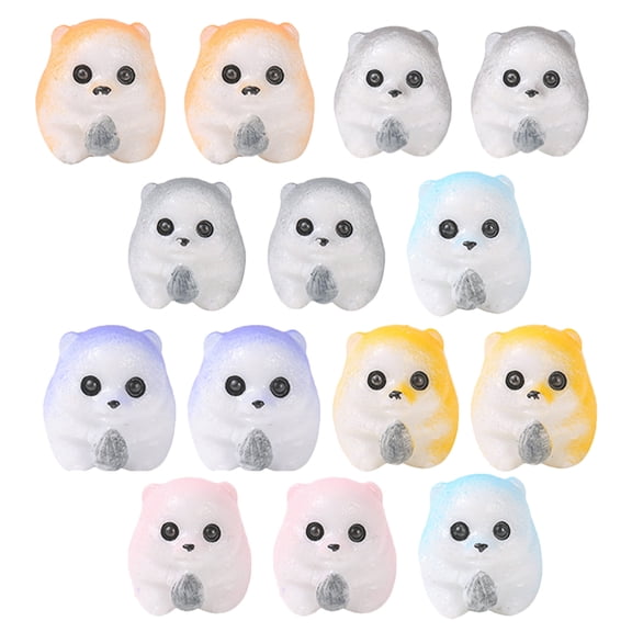 Masteelf 14 Pcs Miniature Hamster Micro Landscape Decoration Adorable