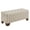 Beige, variant on Weston Home Alle Walnut Finish Woven Fabric Bench, Beige