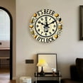 thumbnail image 1 of Reloj de Pared de Madera, Elegante Reloj Decorativo de 30 Cm, Silencioso, Moderno, con Un Diseño Único Que Realza El Interior, Ideal para Sala de Estar y Dormitorio, Decoración Personalizada., 1 of 6