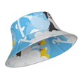 thumbnail image 2 of Kll Collie In Bathtub Bucket Hat For Women Men Packable Travel Beach Sun Hat Outdoor Rave Accessories Reflective Fisherman Cap, 2 of 9