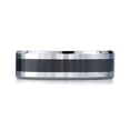 thumbnail image 2 of Benchmark� 7mm Tungsten Forge� Wedding Band Ring with Seranite Center, 2 of 7