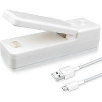 Portable Mini Sealing Machine, Bag Sealer for Food, Rechargeable Quick Heat Foodsaver Seals Chip Snack Fresh Bags Helps Preservation and Storage