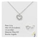 thumbnail image 2 of Collar Corazon De Flor Para Mujer De Plata 925, Medida 45cm., 2 of 5