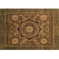 thumbnail image 1 of Ahgly Company Indoor Rectangle Abstract Brown Modern Area Rugs, 7' x 9', 1 of 4