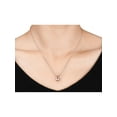 thumbnail image 2 of 1.80 Carat (Ctw) Morganite Pendant & Earring Set in Rose Sterling Silver for Women, 2 of 5