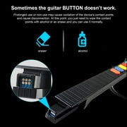 NBCP 2.4G Wireless Guitar Controller Compatible with PS3/PC for Guitar Hero World Tour and Rock Band