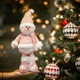 thumbnail image 2 of 1PCS Christmas Decorations supplies Pink Old Man Snowman Telescopic Figure home decoration Bedroom Display Christmas ornaments, 2 of 5