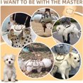 thumbnail image 6 of Daydwell Breathable Mesh Backpack Carrier Small Hands-Free Dog Carrier Backpack with Matched Dog Leash, Multicolor, 6 of 11
