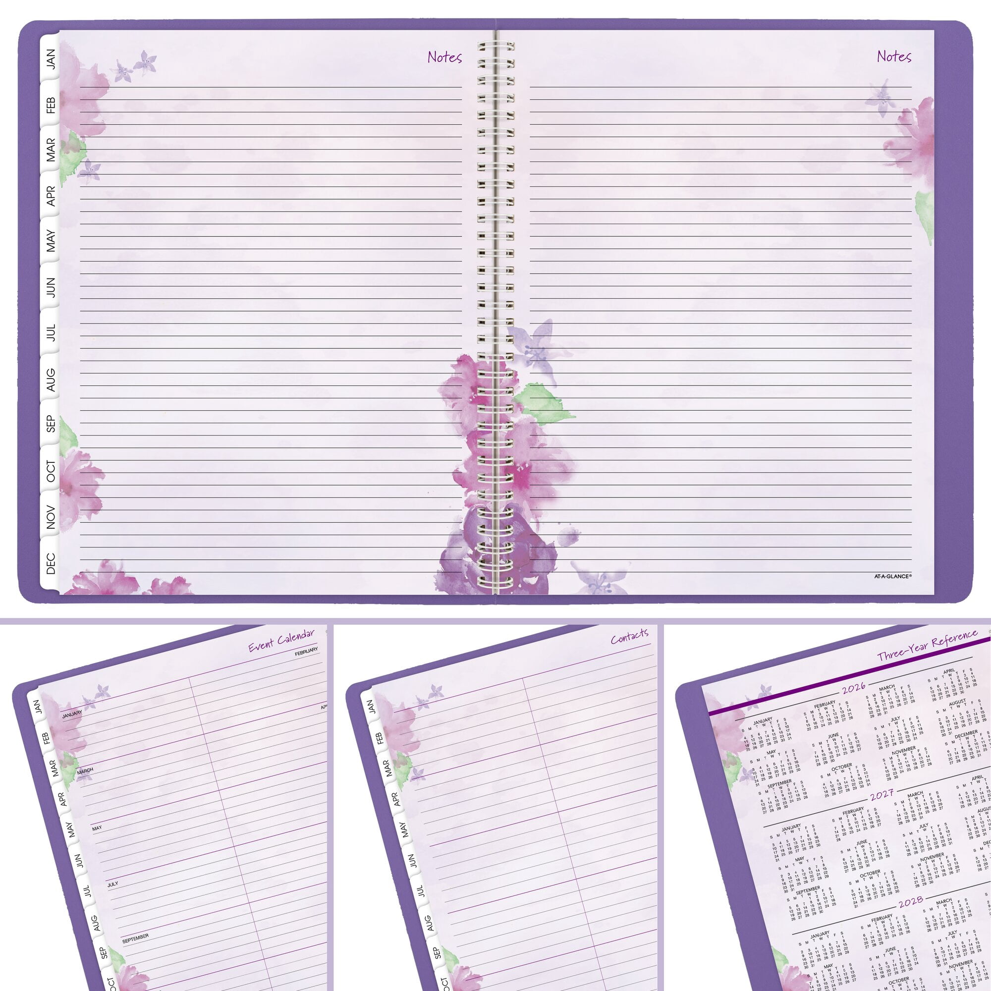 AT-A-GLANCE Beautiful Day 2027 Weekly Monthly Appointment Book Planner Lavender