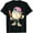 Black-1, variant on Baseball Drip T-Shirt, Ice Cream Print Graphic Tees for Women, Cute Soft style Tops,Crew neck,Funny,cotton,black,S-5XL
