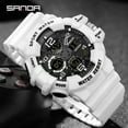 thumbnail image 5 of Sanda Men's Watches Sports Outdoor Waterproof Military Wrist Watch Date Multi Function Tactics LED Alarm Stopwatch, 5 of 6