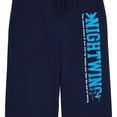 thumbnail image 2 of Nightwing Falling Navy Unisex Pajama Pants-Small (28-30), 2 of 2