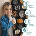 thumbnail image 3 of Set of 2 Halloween Tier Curtains Featuring Gothic Ghost and Black Cat Print,42x84in long Curtains Set, 3 of 5