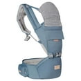 thumbnail image 1 of Scafild | 6-in-1 Baby Carrier with Waist Stool Hip Seat for Breastfeeding Newborn Infant Toddler - Haze Blue, 1 of 9