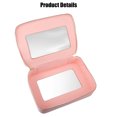 thumbnail image 7 of Unique Bargains Clear Makeup Bag Cosmetic Travel Bag Make Up Brush Organizer Case Transparent for Women Pink, 7 of 7