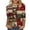 ZA# Multicolor#2, variant on Oksale Womens Plus Size Christmas Tshirts Loose Comfy 3/4 Sleeve Cute Xmas Trees Print Pullovers Casual Crewneck Fall Shirts Fashion Tees Multicolor M