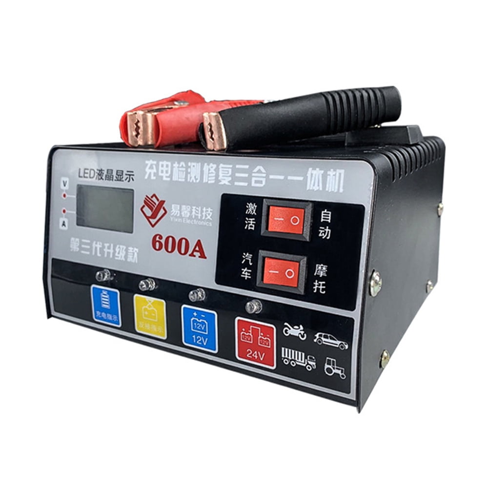 DIY Car Battery Charger 9/12A 12V/24V Automatic Smart Charger