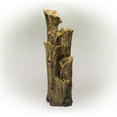 thumbnail image 4 of Alpine Corporation 67-Inch 4-Tier Cascading Tree Bark Fountain with 24 LED Lights, 4 of 10