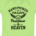 thumbnail image 4 of Inktastic Handpicked for Earth by My Pawpaw in Heaven with Angel Wings Boys or Girls Baby Bodysuit, 4 of 5