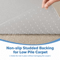 thumbnail image 6 of Cozyllo PVC Chair Mat for Carpet,36"x48" 8.4 lbs Thick & Sturdy Carpet Protector, Computer Desk Office Chair Mat for Low Carpeted Floors, 6 of 10