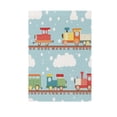 thumbnail image 6 of Yayeee Garden Flag 12"x18" Double Sided Outdoor Yard Lawn Holiday Decorations, Red Trains Pattern, 6 of 6