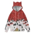 thumbnail image 5 of Frostluinai Ugly Hoodies for Women Oversized Snowman Graphic Sweatshirts Long Sleeve Drawstring Fall Pullover Xmas Party Sweatshirts Pocket, 5 of 5