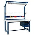 thumbnail image 2 of BenchPro  24 x 48 in. Kennedy Workbenches with Stainless Steel Top, Light Blue, 2 of 2