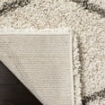 thumbnail image 5 of SAFAVIEH Hudson Arline Geometric Shag Area Rug, Ivory/Grey, 9' x 9' Square, 5 of 7