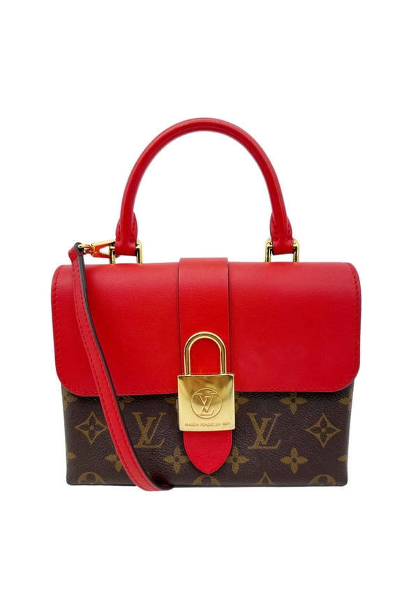 Pre-Owned Louis Vuitton Locky BB Monogram Canvas Satchel Bag Brown