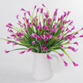 thumbnail image 6 of ZOELNIC 4 Bouquet Artificial Calla Lily Flower Wedding Table Plant Home Garden Decor , Rose Red, 6 of 8
