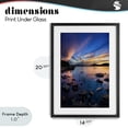 thumbnail image 4 of Stupell Industries Coastal Sunrise on Piseco Lake Black Framed Print Under Glass, 14 x 20, by Jonathan Zaharek, 4 of 8